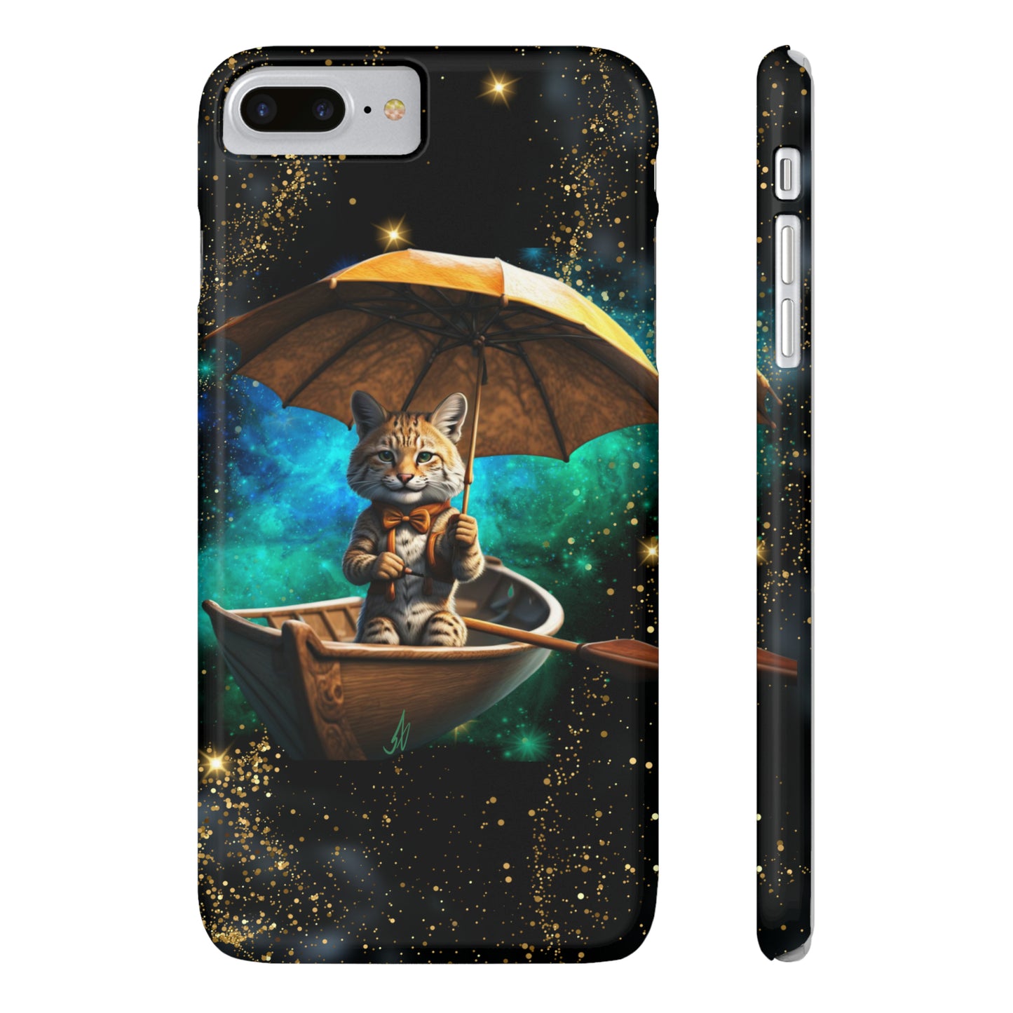 Galactic Bobcat Slim Phone Case