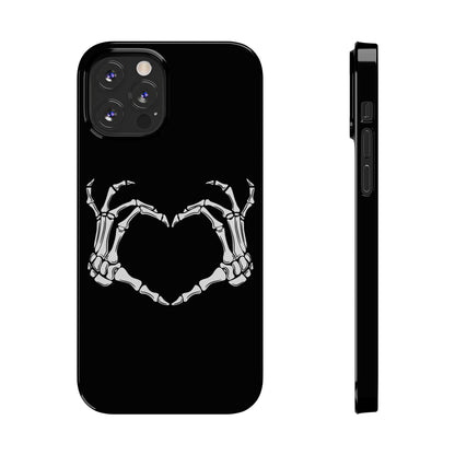 Skeleton Hands Heart Slim Phone Case