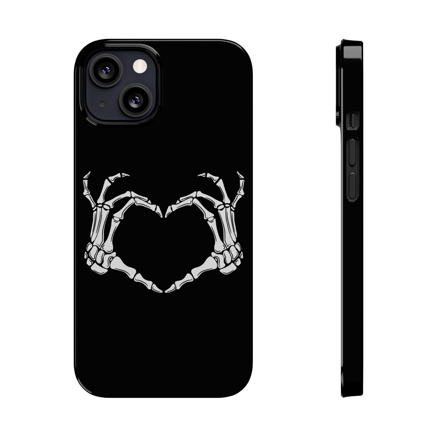 Skeleton Hands Heart Slim Phone Case