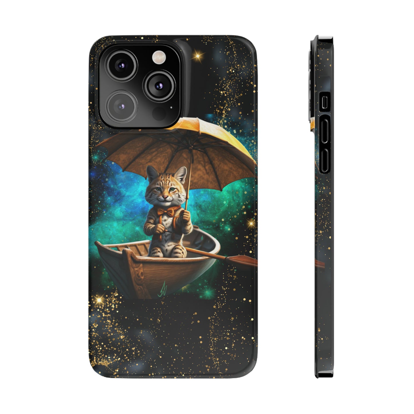 Galactic Bobcat Slim Phone Case