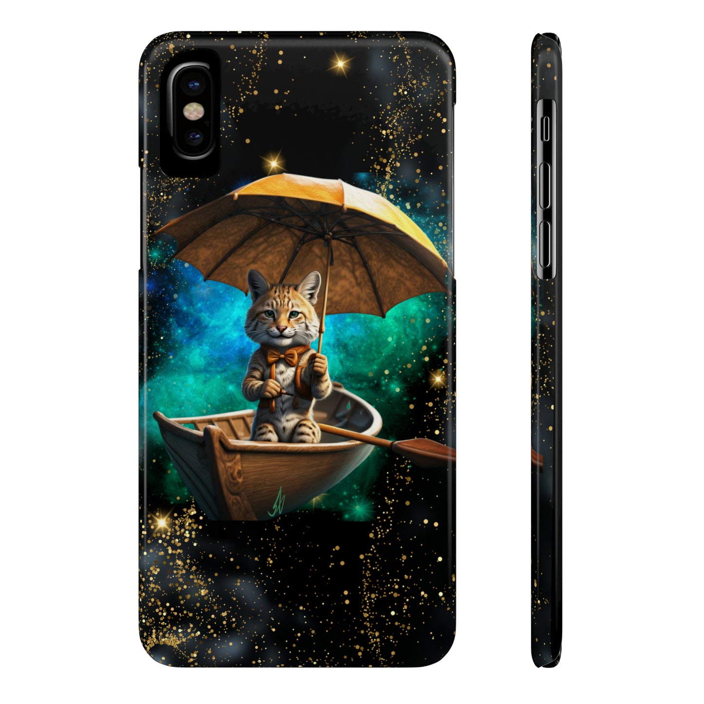 Galactic Bobcat Slim Phone Case