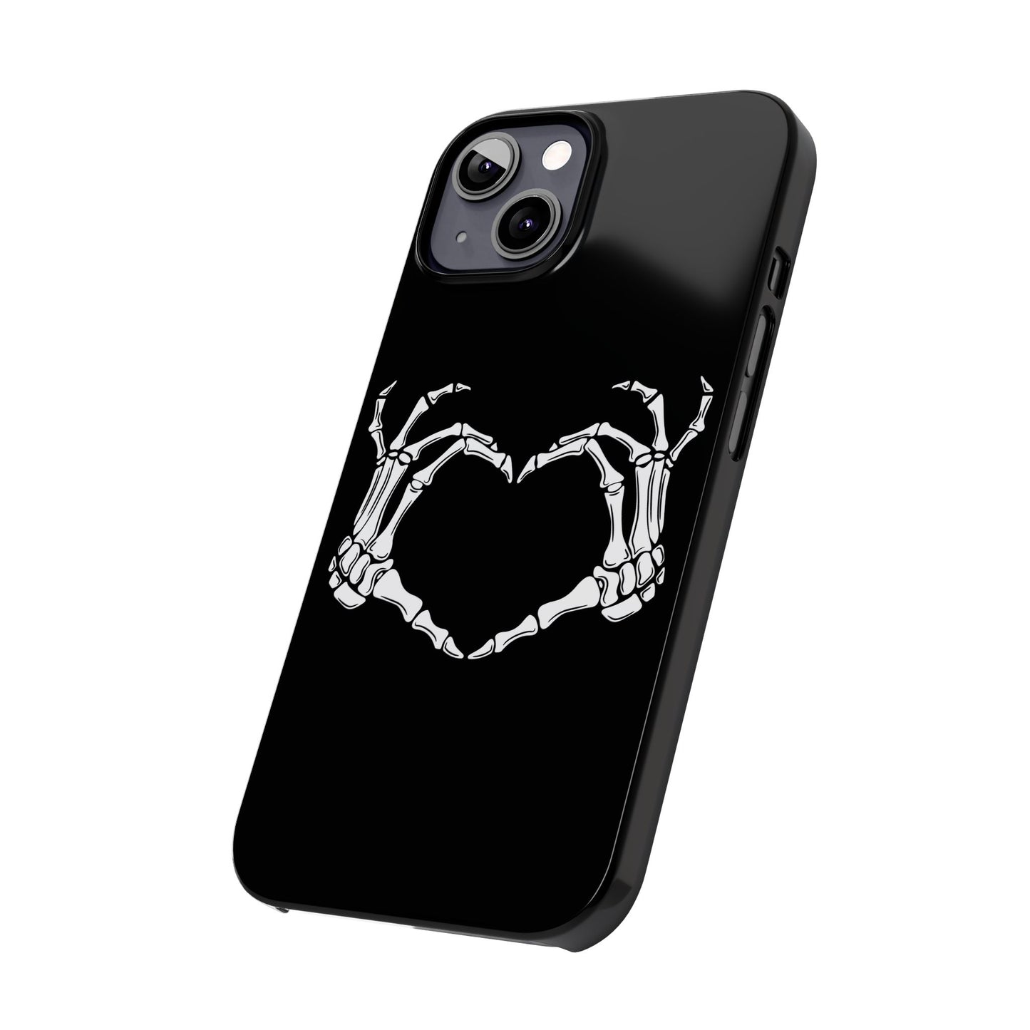 Skeleton Hands Heart Slim Phone Case