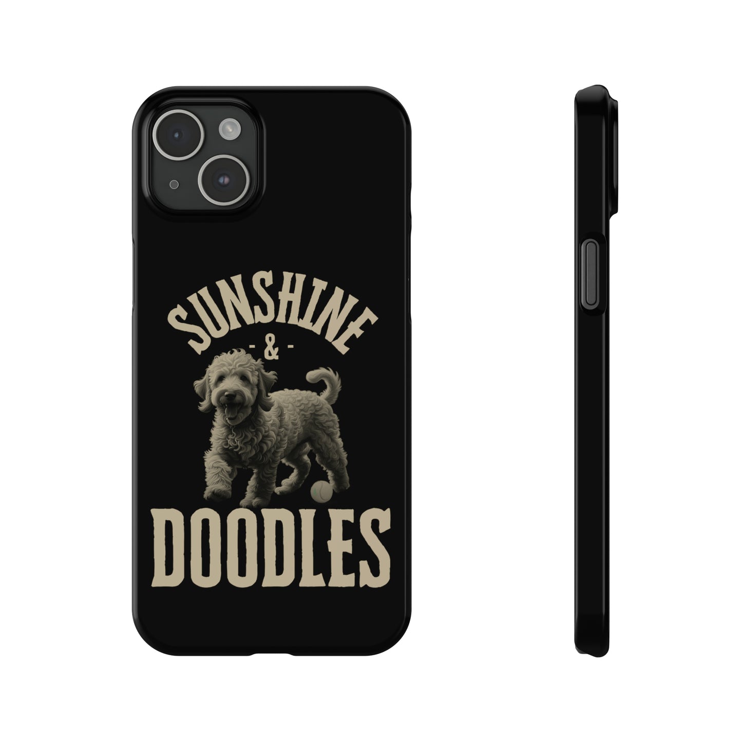 Golden Doodle Slim Phone Case