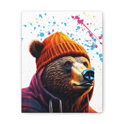 Creative Bear Canvas Gallery Wrap Art - Elevate Your Space