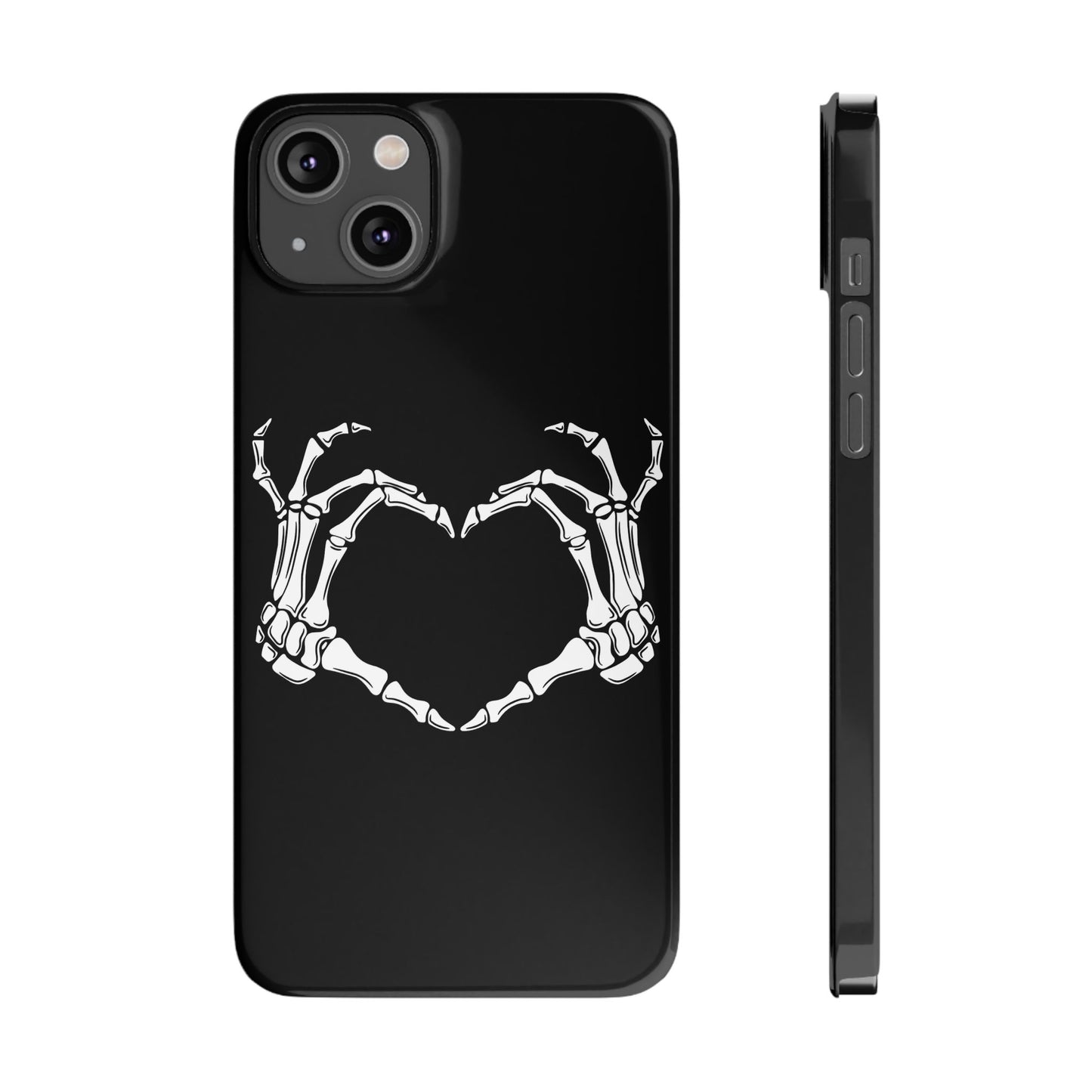 Skeleton Hands Heart Slim Phone Case