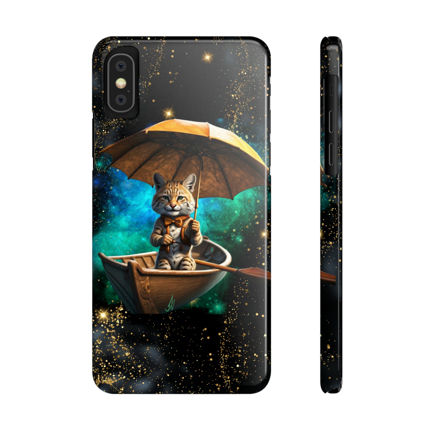 Galactic Bobcat Slim Phone Case