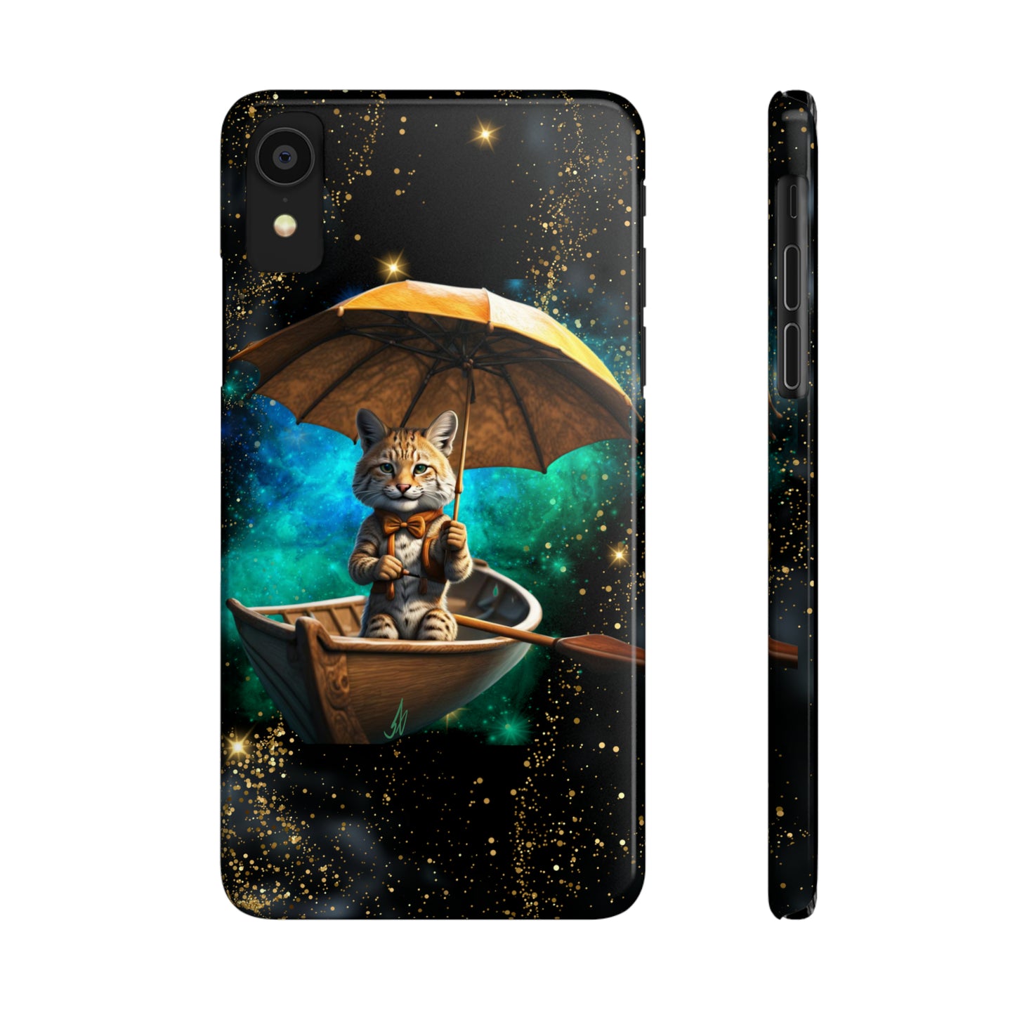 Galactic Bobcat Slim Phone Case