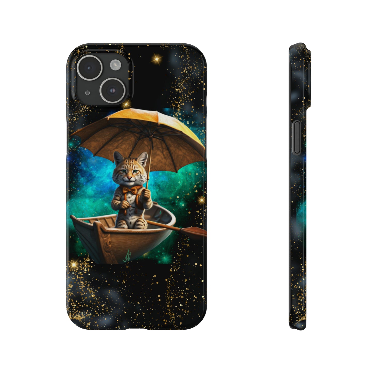 Galactic Bobcat Slim Phone Case