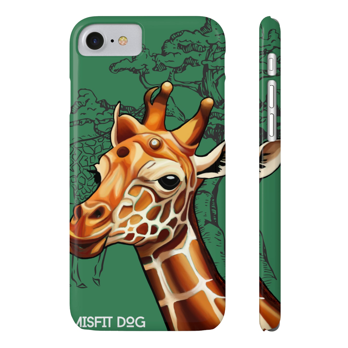 Giraffe Art Slim Phone Cases