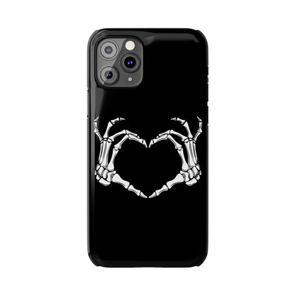 Skeleton Hands Heart Slim Phone Case