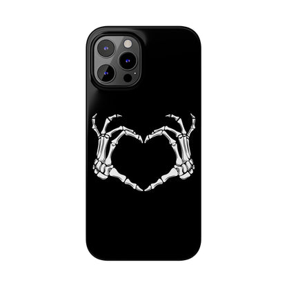 Skeleton Hands Heart Slim Phone Case