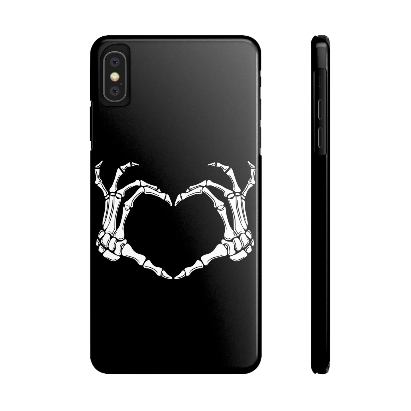 Skeleton Hands Heart Slim Phone Case