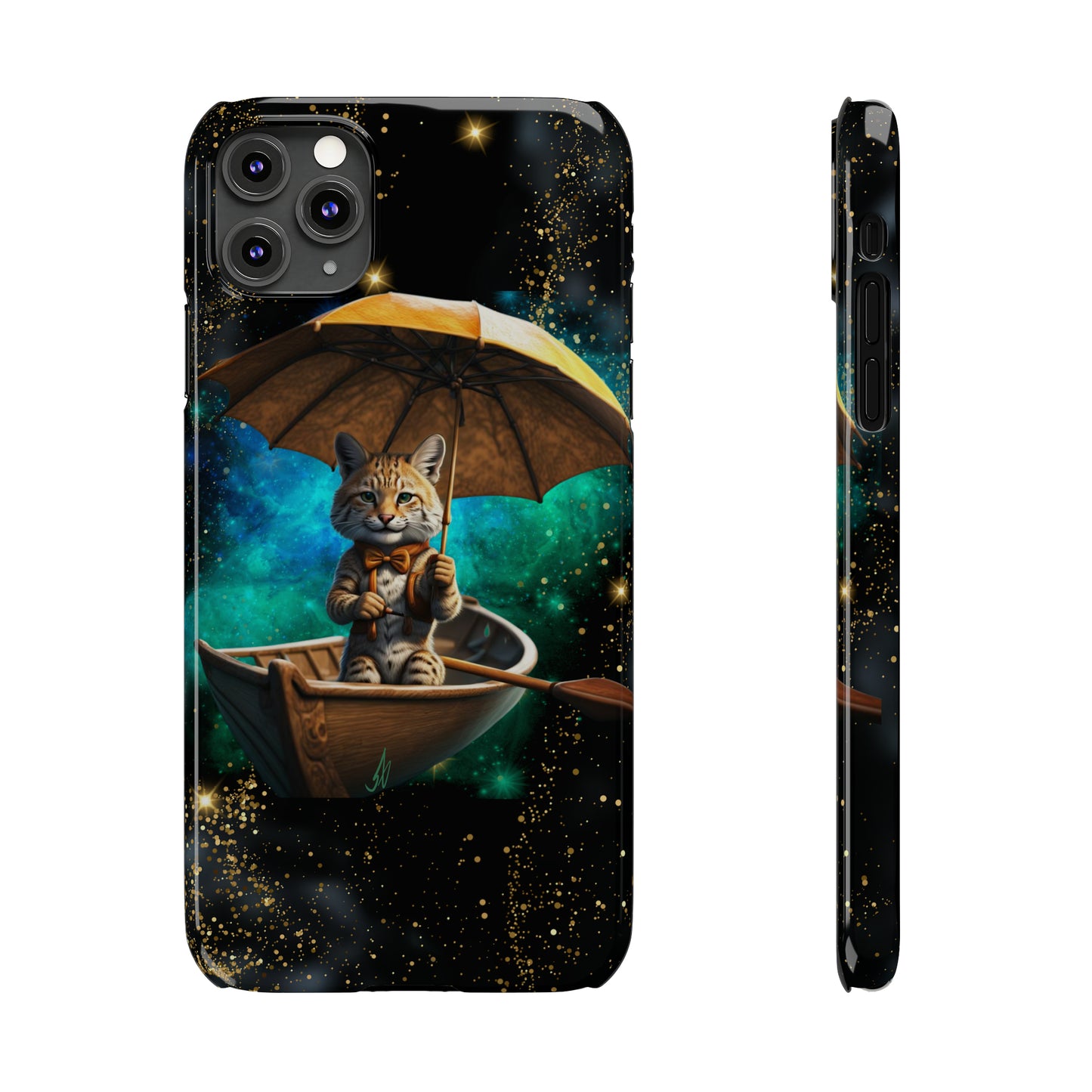 Galactic Bobcat Slim Phone Case