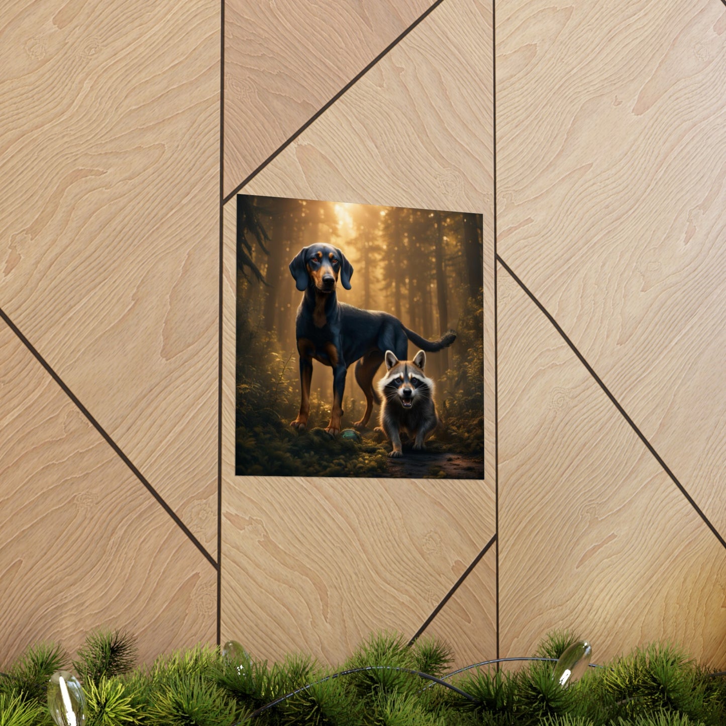 Hound and Friend Matte Vertical Poster