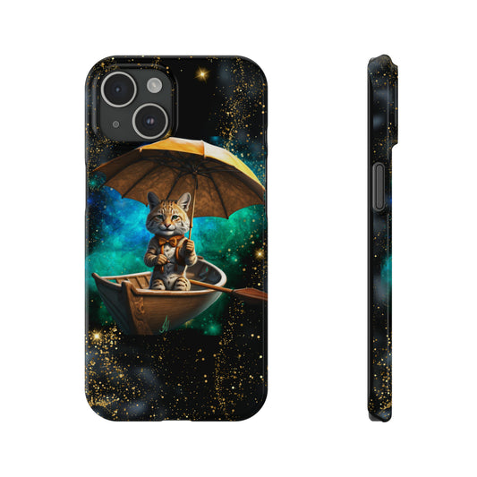 Galactic Bobcat Slim Phone Case