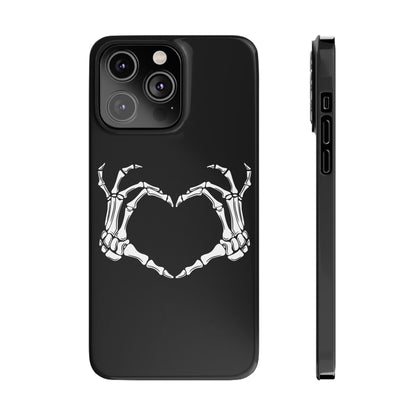 Skeleton Hands Heart Slim Phone Case