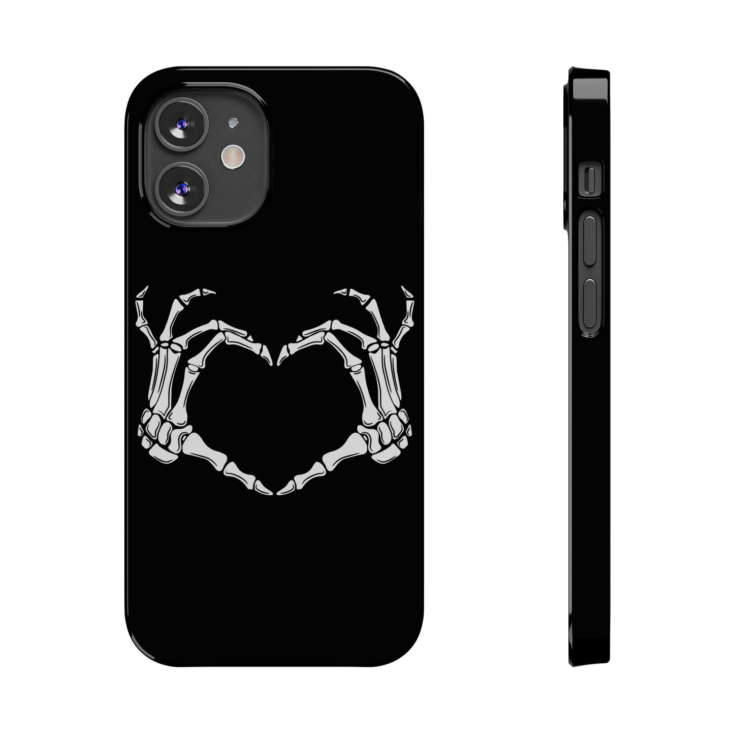 Skeleton Hands Heart Slim Phone Case