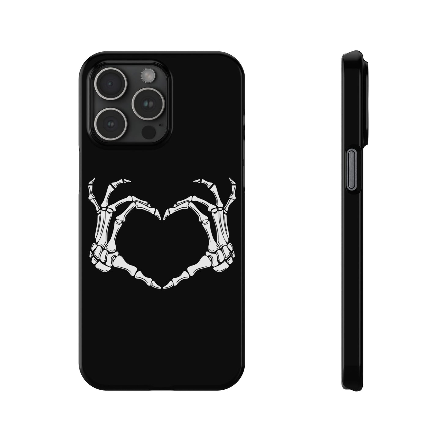 Skeleton Hands Heart Slim Phone Case