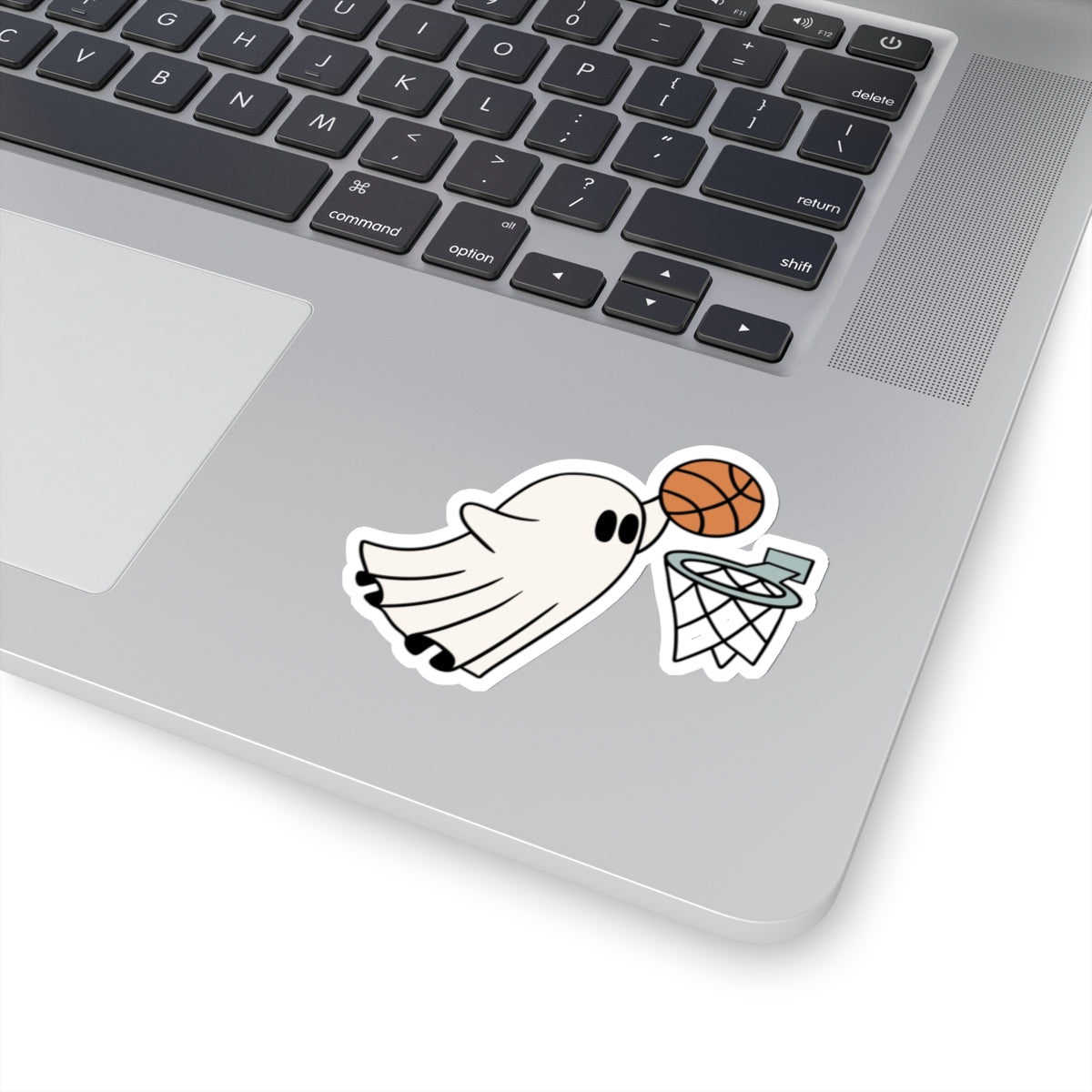 Ghost Basketball Kiss-Cut Sticker