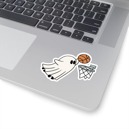 Ghost Basketball Kiss-Cut Sticker