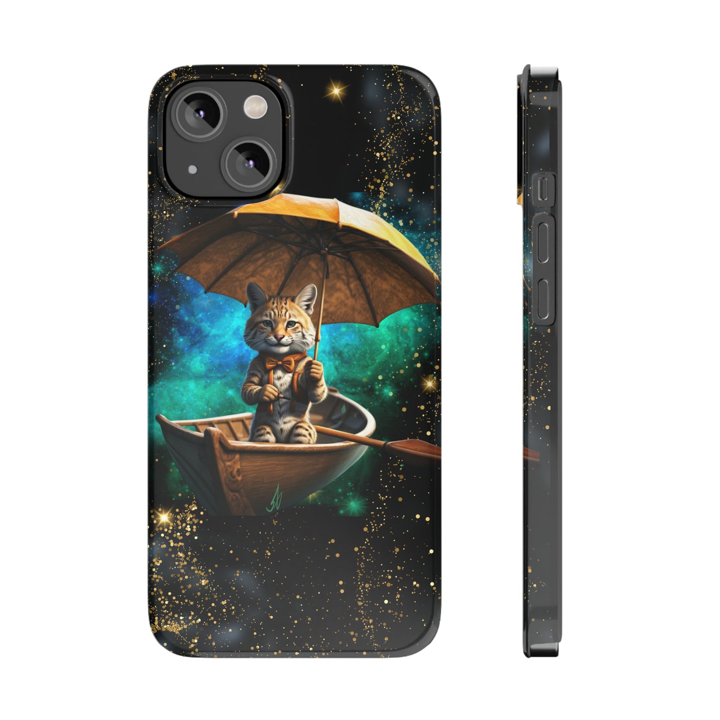 Galactic Bobcat Slim Phone Case