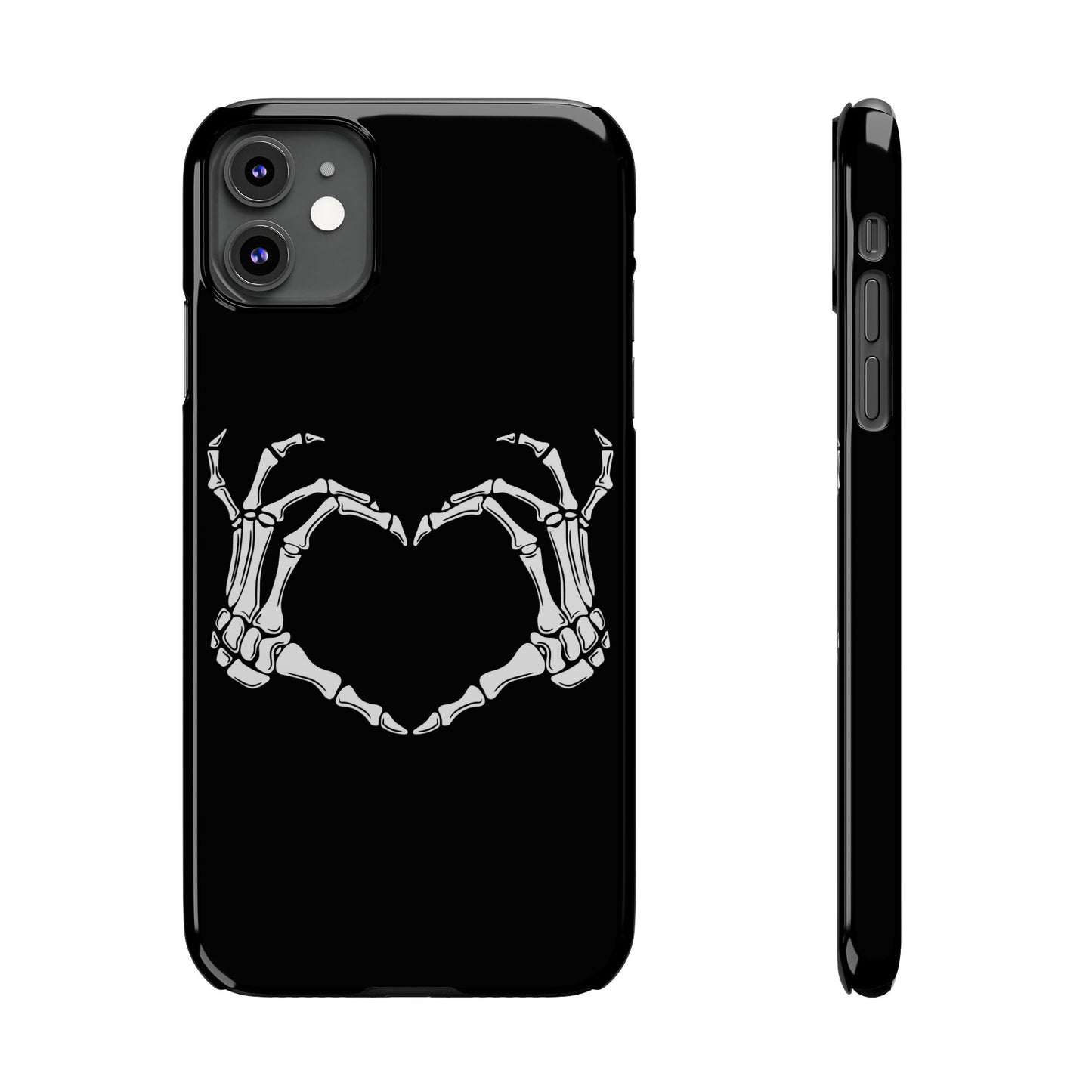 Skeleton Hands Heart Slim Phone Case