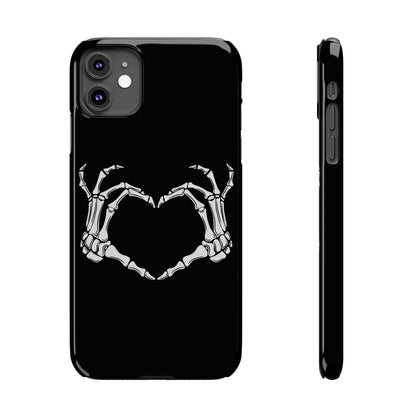 Skeleton Hands Heart Slim Phone Case