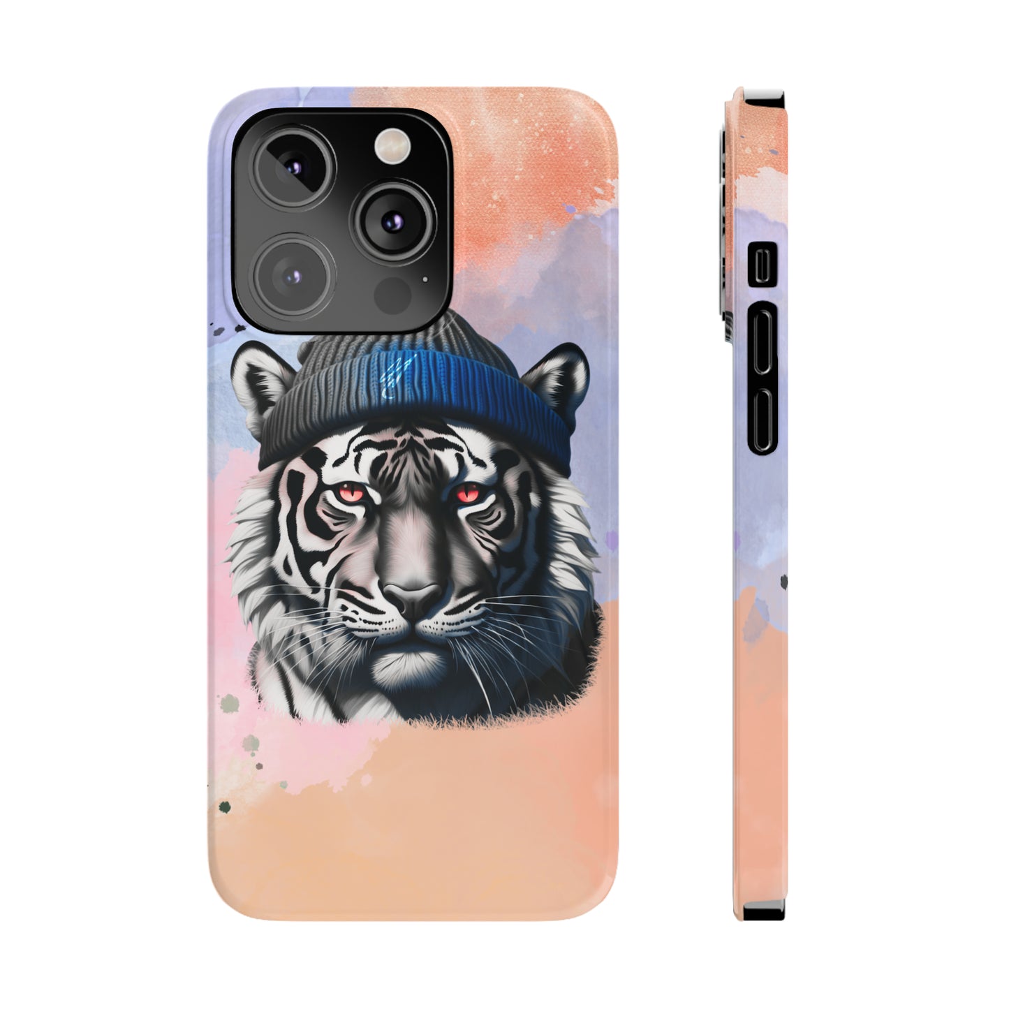 Watercolor Tiger Slim Phone Case