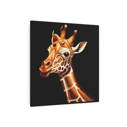 Giraffe Metal Art Sign