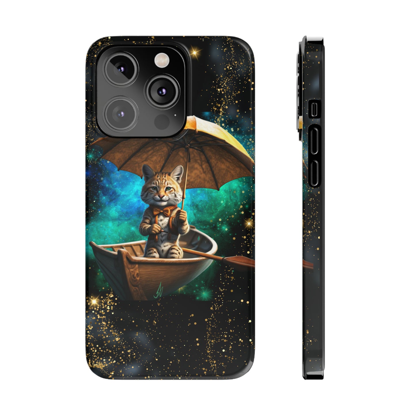 Galactic Bobcat Slim Phone Case