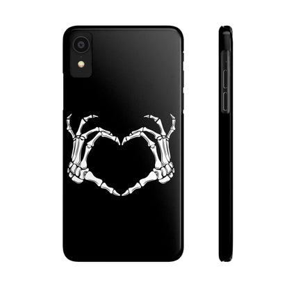 Skeleton Hands Heart Slim Phone Case