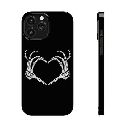 Skeleton Hands Heart Slim Phone Case