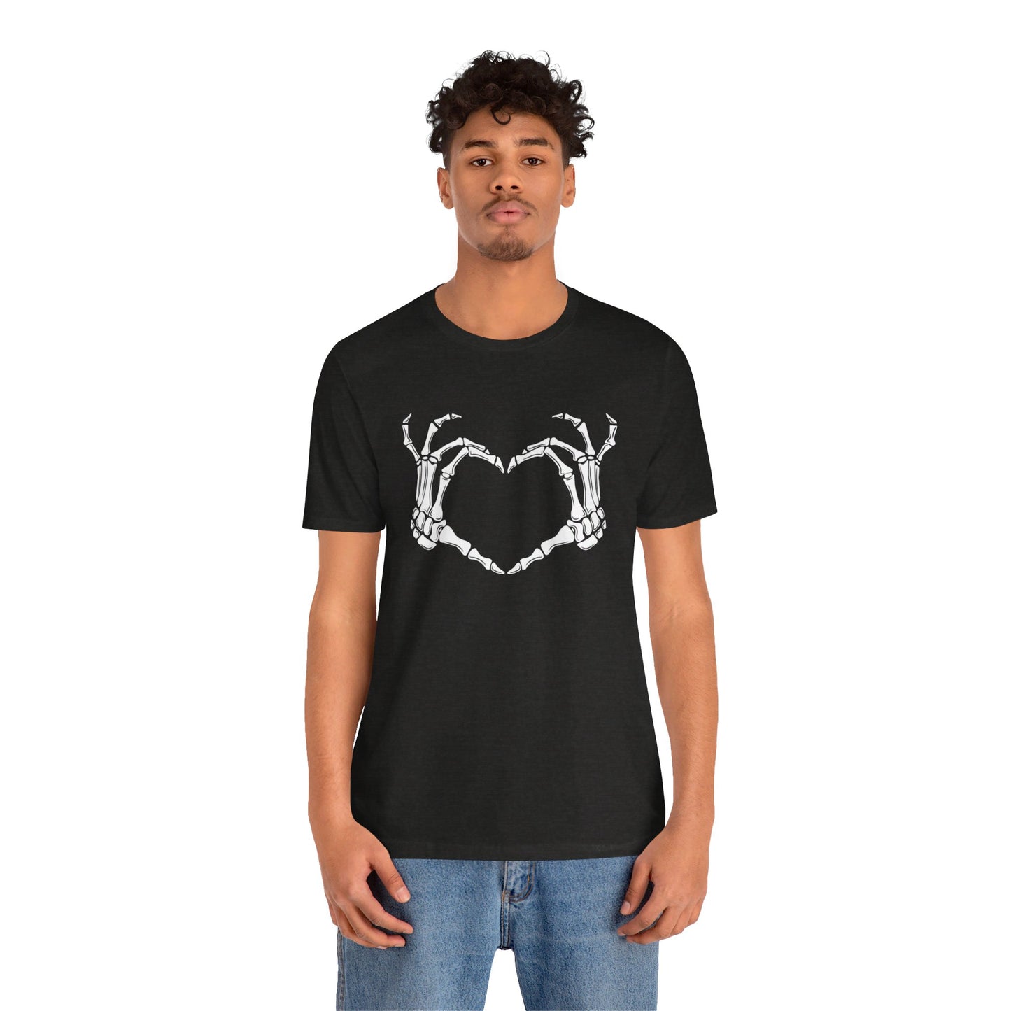 Skeleton Hands Heart Short Sleeve Tee