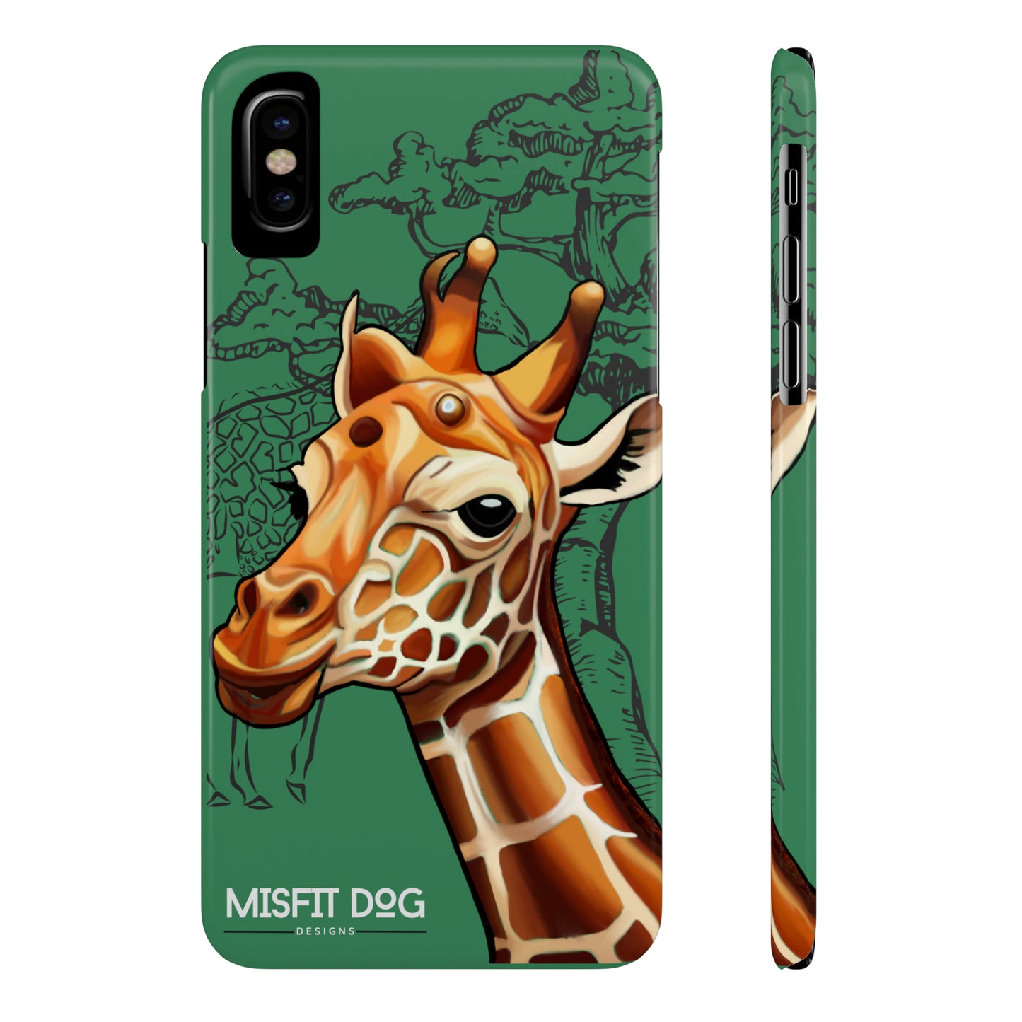 Giraffe Art Slim Phone Cases