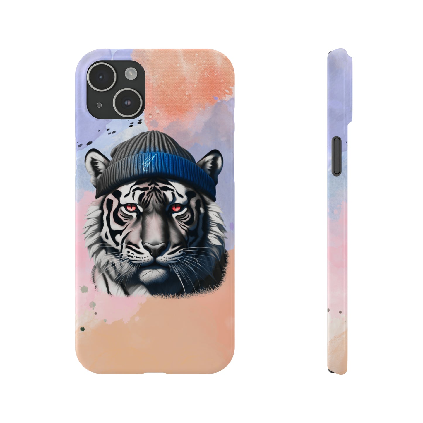 Watercolor Tiger Slim Phone Case