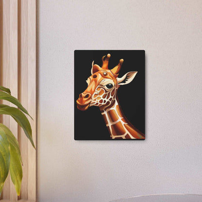 Giraffe Metal Art Sign